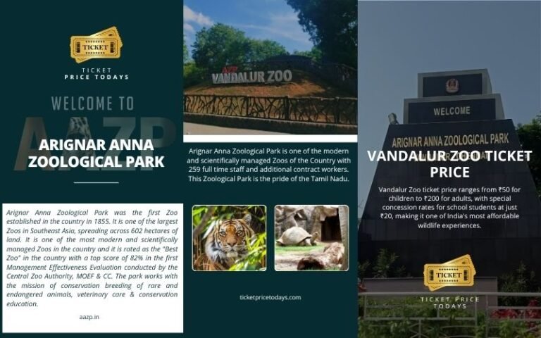 Vandalur Zoo Ticket Price