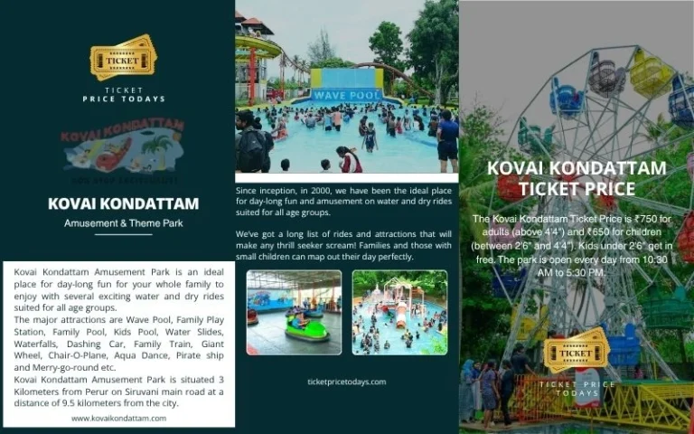 Kovai Kondattam Ticket Price