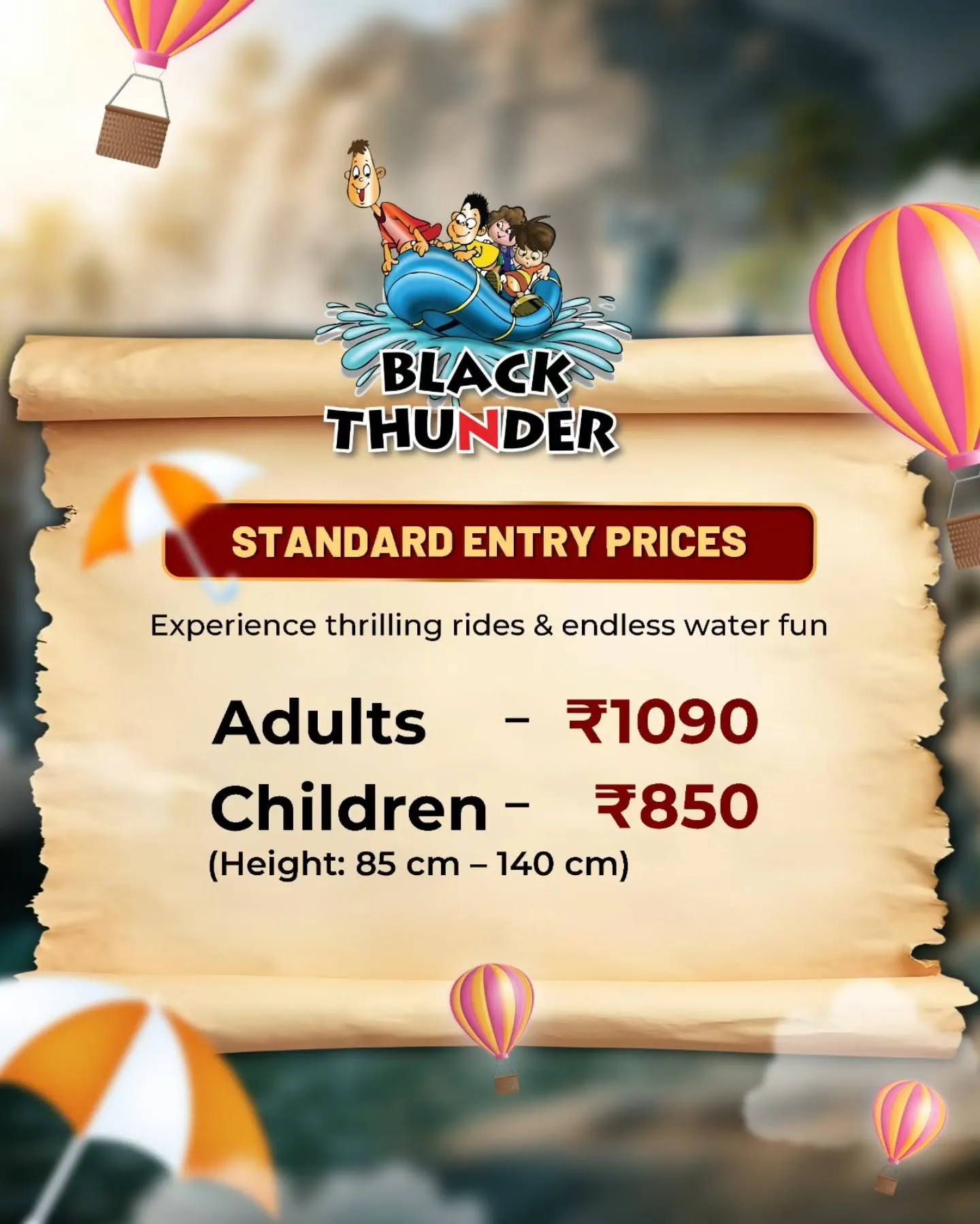 Black Thunder (Theme Park) Tickets